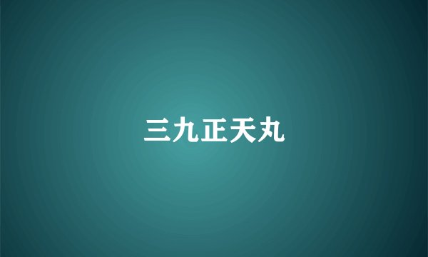 三九正天丸