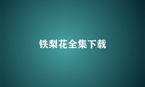 铁梨花全集下载