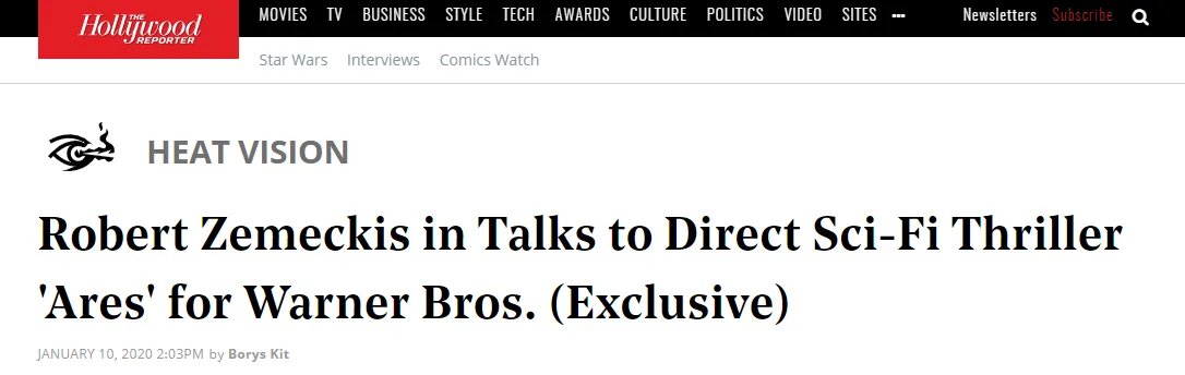 经典科幻《回到未来》导演重回一线 执导科幻惊悚新片