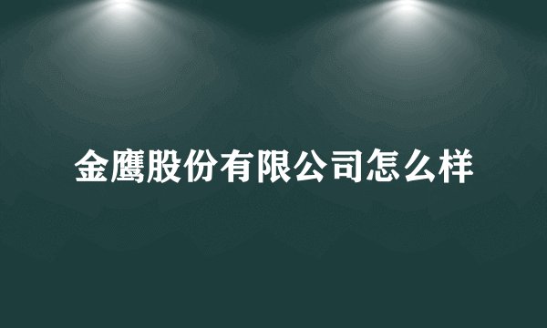 金鹰股份有限公司怎么样