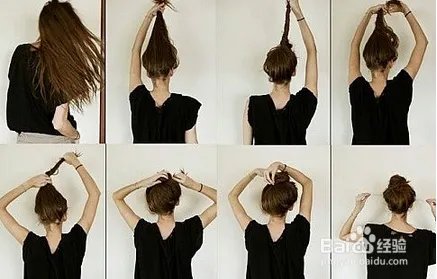 简单时尚的各种盘头发包包头扎法