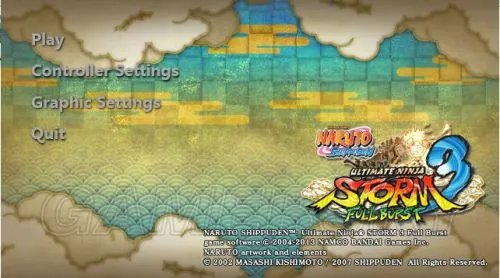 《火影忍者疾风传：究极忍者风暴3完全爆发》键位设置及出招解析