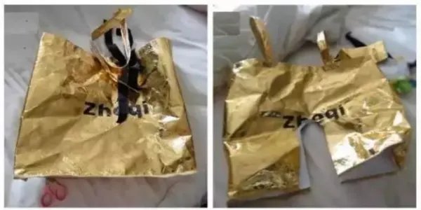 怎样用环保袋做衣服裙子图