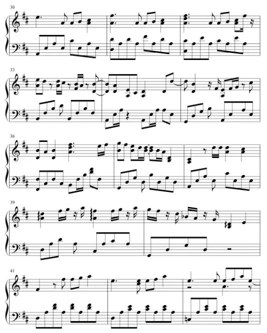 《散场的拥抱》倪安东钢琴谱