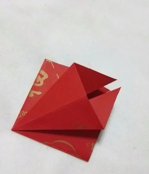 太阳花的折法,花朵的折法