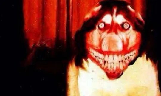 微笑狗smile.jpg谷歌原图吓人 搜smile dog五秒动态图的都后悔了