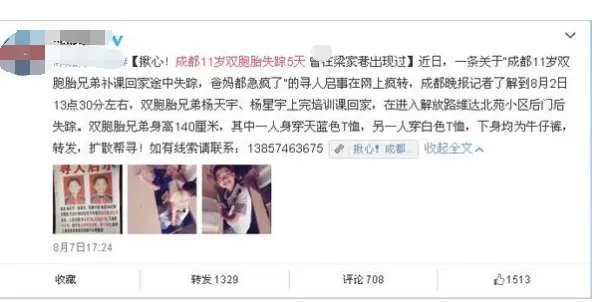 11岁双胞胎失联走进小区后神秘失踪他们去哪?