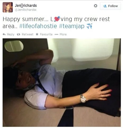 漂亮空姐竟都是在这里睡觉:休息空间示意图(图)