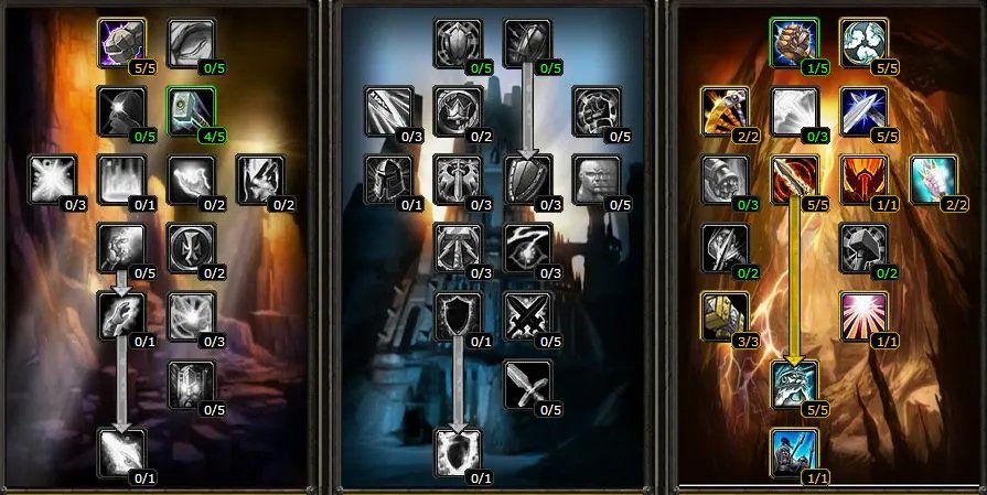 魔兽世界怀旧服骑士天赋