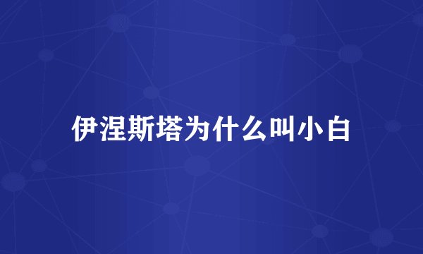 伊涅斯塔为什么叫小白