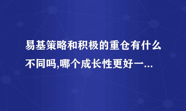 易基策略和积极的重仓有什么不同吗,哪个成长性更好一点,请指点