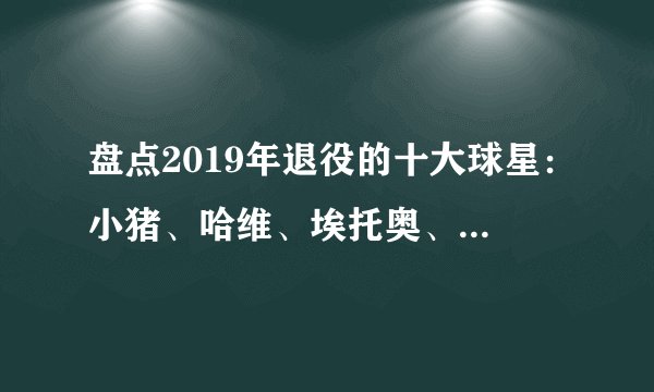 盘点2019年退役的十大球星：小猪、哈维、埃托奥、斯内德在列