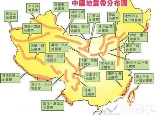 中国地震带清晰分布图 中国有哪些地震带？