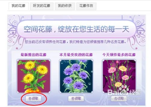 qq空间花藤怎么弄出来