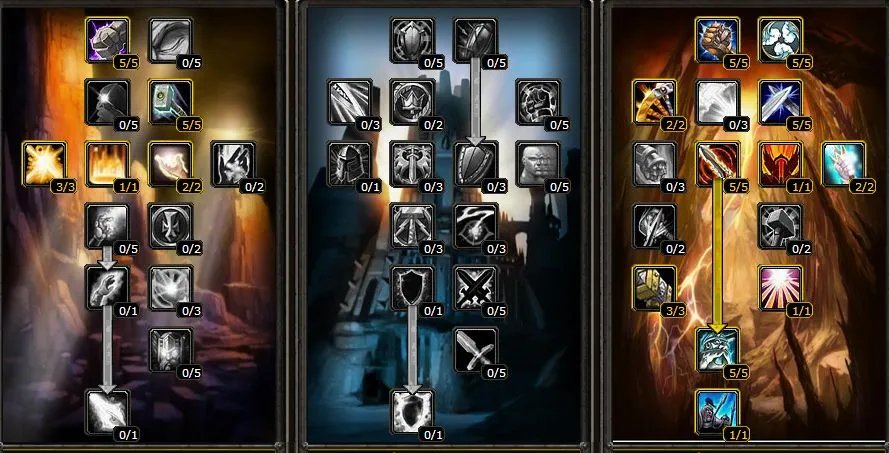 魔兽世界怀旧服骑士天赋