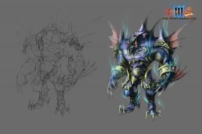 [原画]万王之王3 火神水神神像原画欣赏