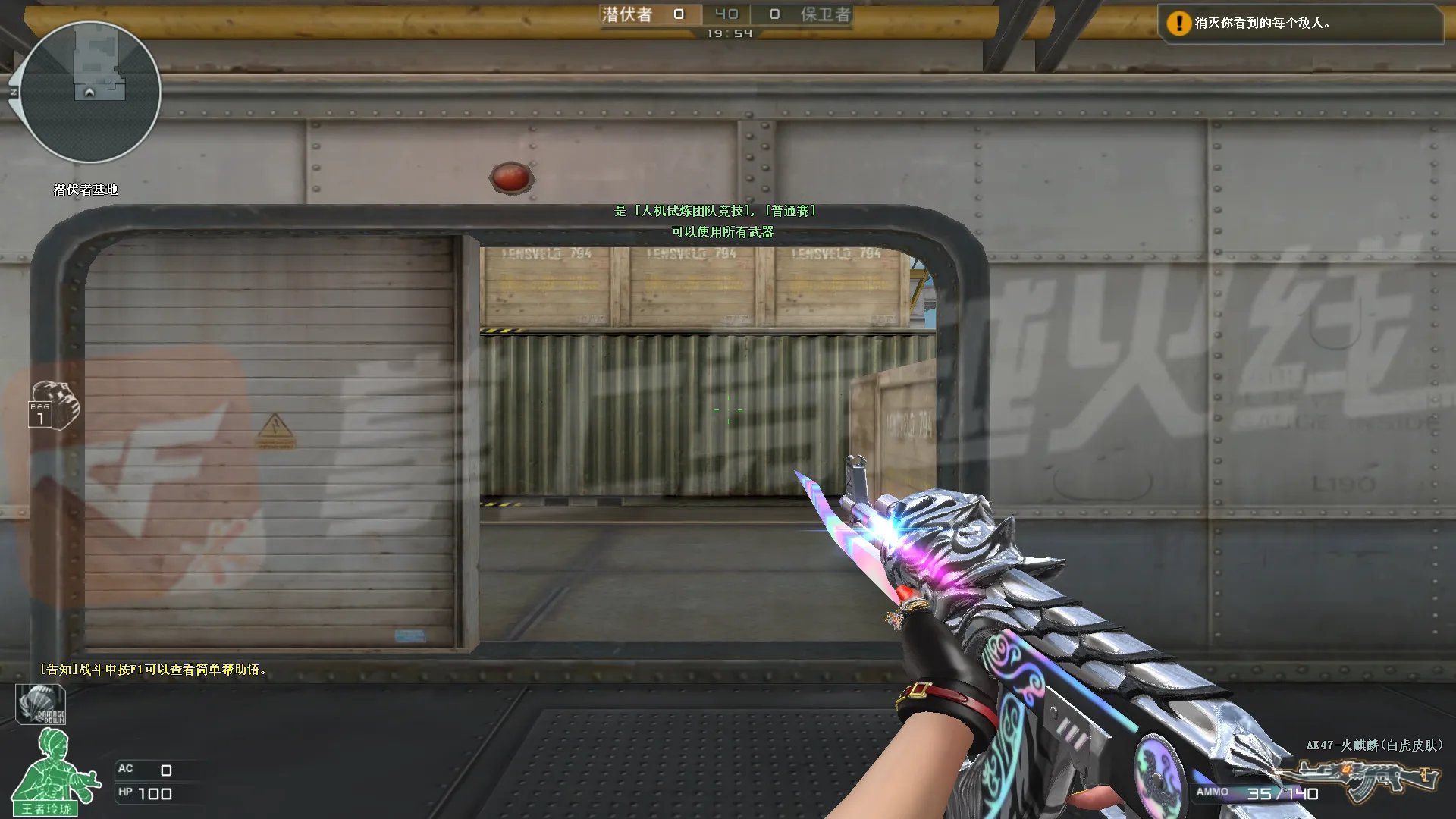 CF火麒麟白虎外观