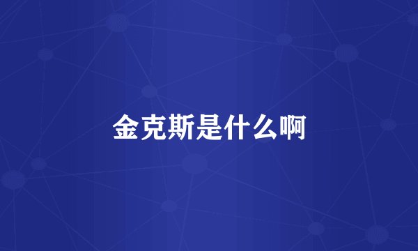 金克斯是什么啊