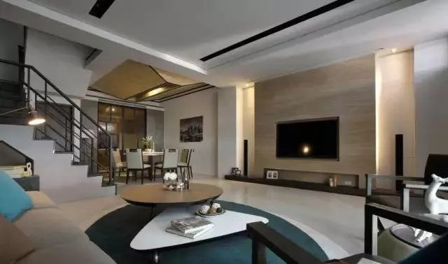 现代简约风格的电视背景墙！