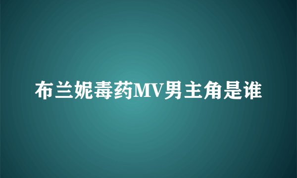 布兰妮毒药MV男主角是谁