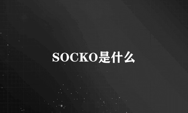 SOCKO是什么