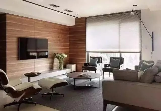 现代简约风格的电视背景墙！