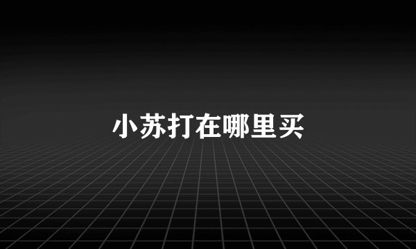 小苏打在哪里买