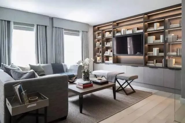 现代简约风格的电视背景墙！