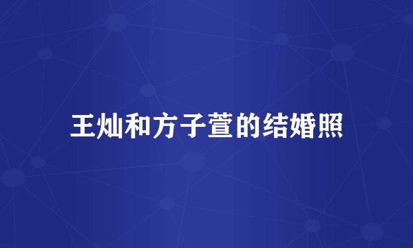 王灿和方子萱的结婚照