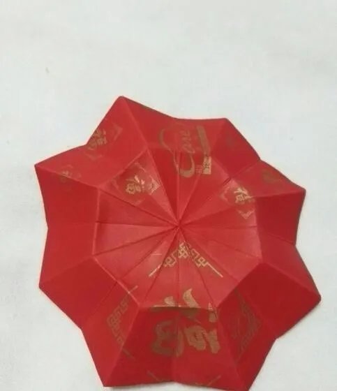 太阳花的折法,花朵的折法