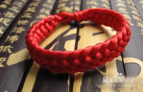 红绳手链编织,两根绳,求编法视频