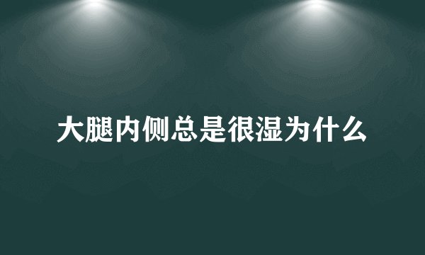 大腿内侧总是很湿为什么