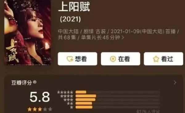 章子怡首谈《上阳赋》被打低分，网友为什么对《上阳赋》的评分低？