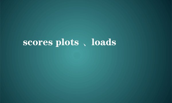 scores plots 、loads