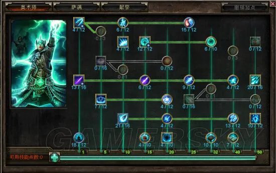 《恐怖黎明》法师加点及星座装备选择 元素德鲁伊加点