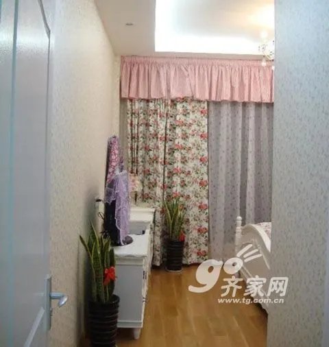 甜美的梦想 小镇姑娘20万装田园风3室