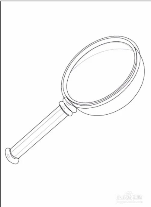 放大镜图标矢量图设计