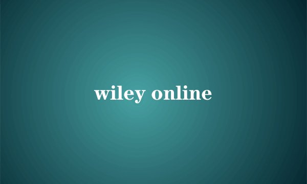 wiley online