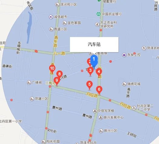 菏泽市新建长途汽车站在哪