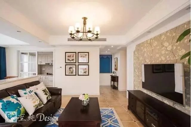 《沫蓝》105平美式by设计师：石头