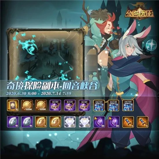 剑与远征回音峡谷图文攻略 回音峡谷通关路线一图流