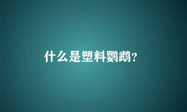 什么是塑料鹦鹉？