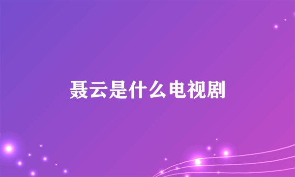 聂云是什么电视剧
