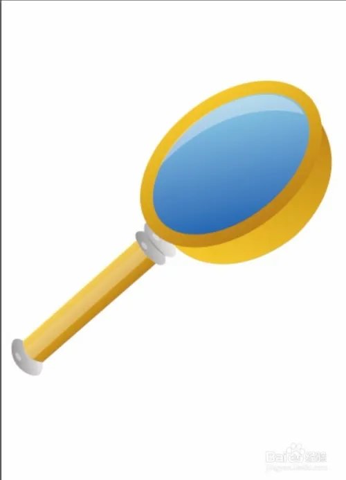 放大镜图标矢量图设计