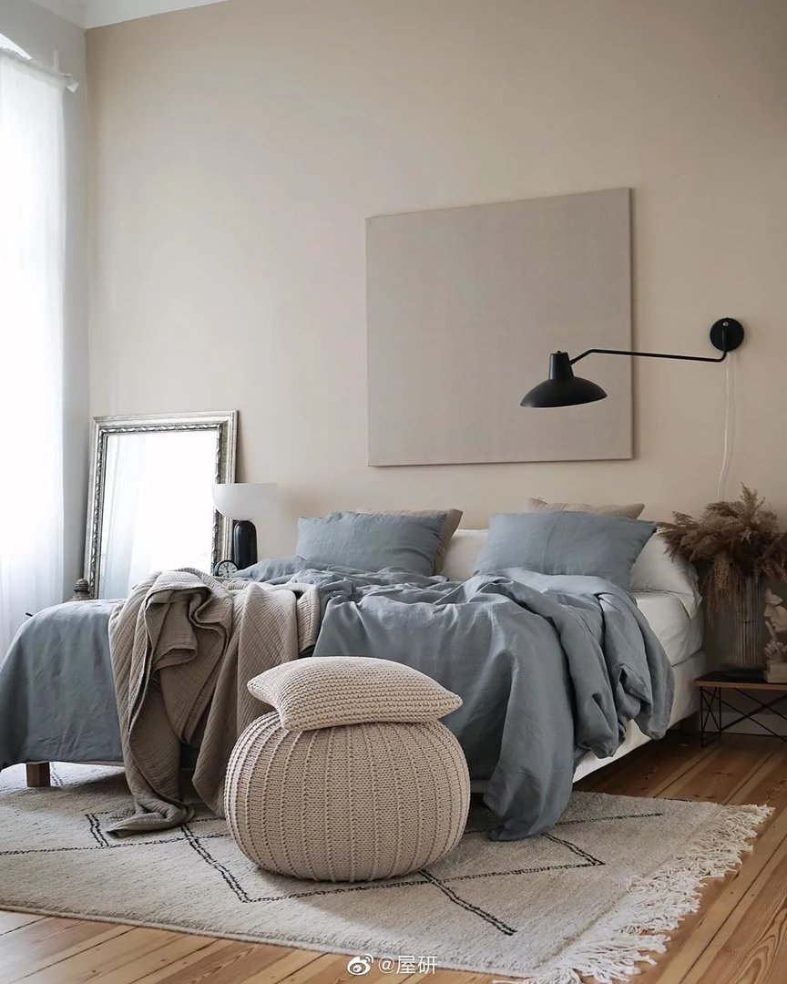 舒适家，木质、藤编家具增添自然质感ins：tthese_be...