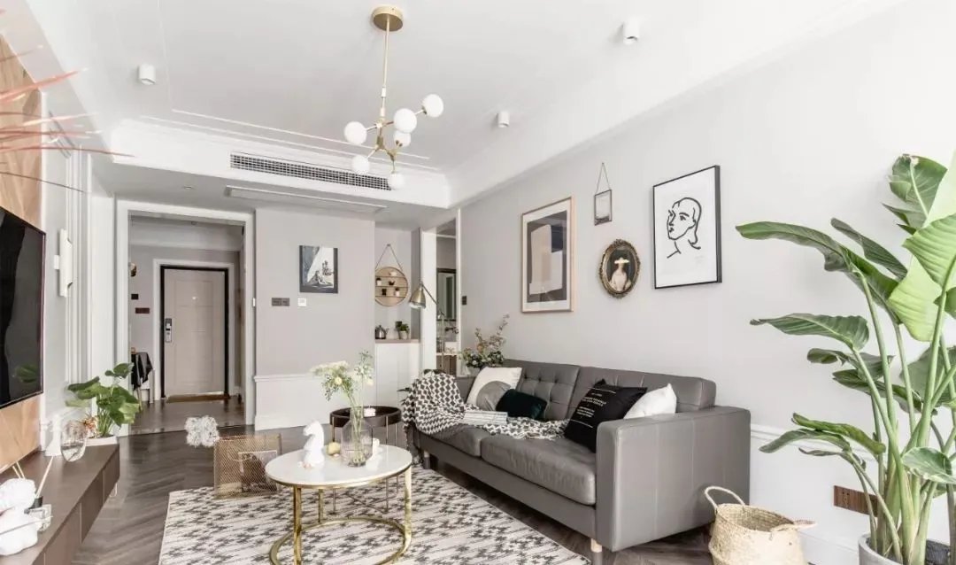 大冶东风人家120㎡简约风格装修效果图，浅灰色调自然系简约风，超唯美！