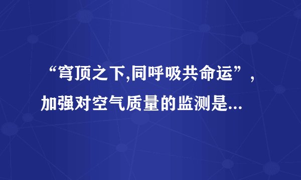 “穹顶之下,同呼吸共命运”,加强对空气质量的监测是保护环境的一项重要措施,下表是某市某日下班高峰期某检测站空气质量数据.请你据表回答下列问题.空气质量分指数与空气质量浓度（单位mg/m3）项目CONO2O3SO2浓度值浓度限值污染等级优优优优良(1)从表中可以看出对空气质量影响最大的项目是;(2)你认为造成这种情况的原因是(答一点即可);(3)可采取的有效防治措施是(答一点即可).