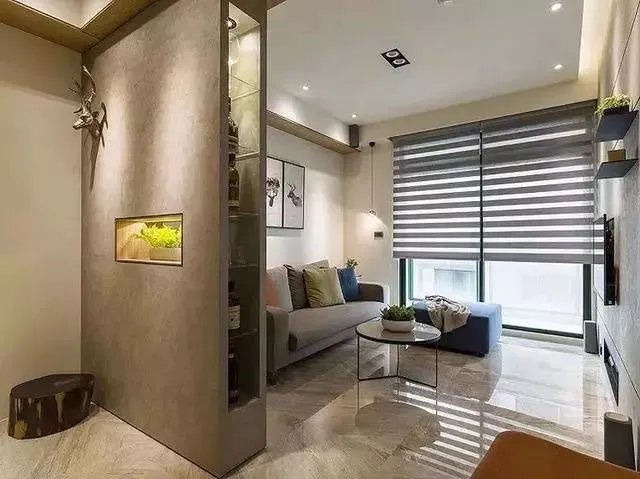 60㎡现代简约风格装修效果图，素雅的色调超喜欢！