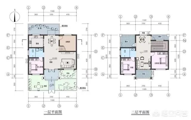 在农村盖占地90平米，二层小楼该怎么设计？