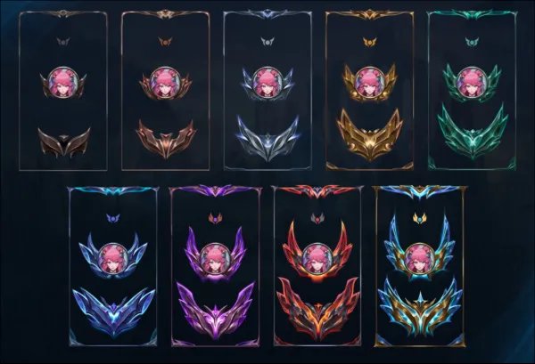 英雄联盟S12赛季段位边框和图标预览